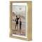 Americanflat Floating Aluminum Picture Frame - Sleek Aluminum Photo Frame for Wall Display - Black Metal Molded Frame - Shatter Resistant Glass - Hanging Hardware